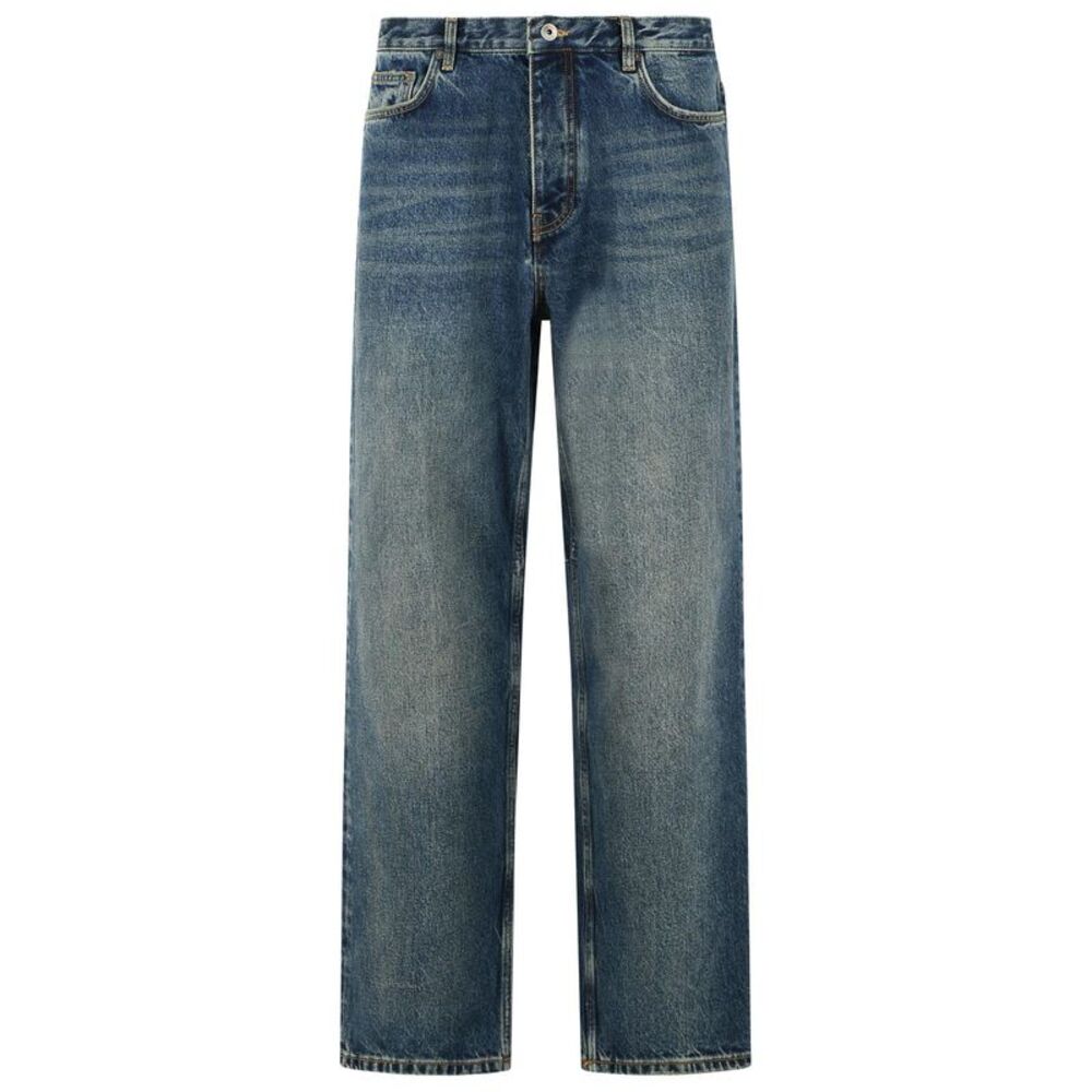 Off-White 'Half Arrow Tapered' Blue Cotton Jeans Men